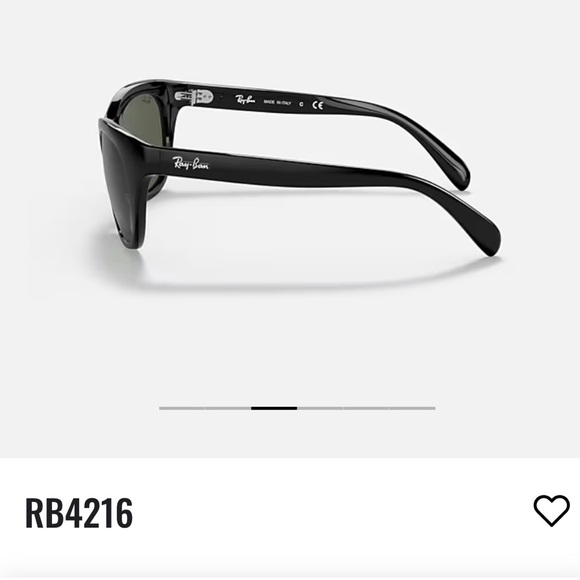 Ray-Ban Black Cat-Eye Sunglasses with Green Lenses